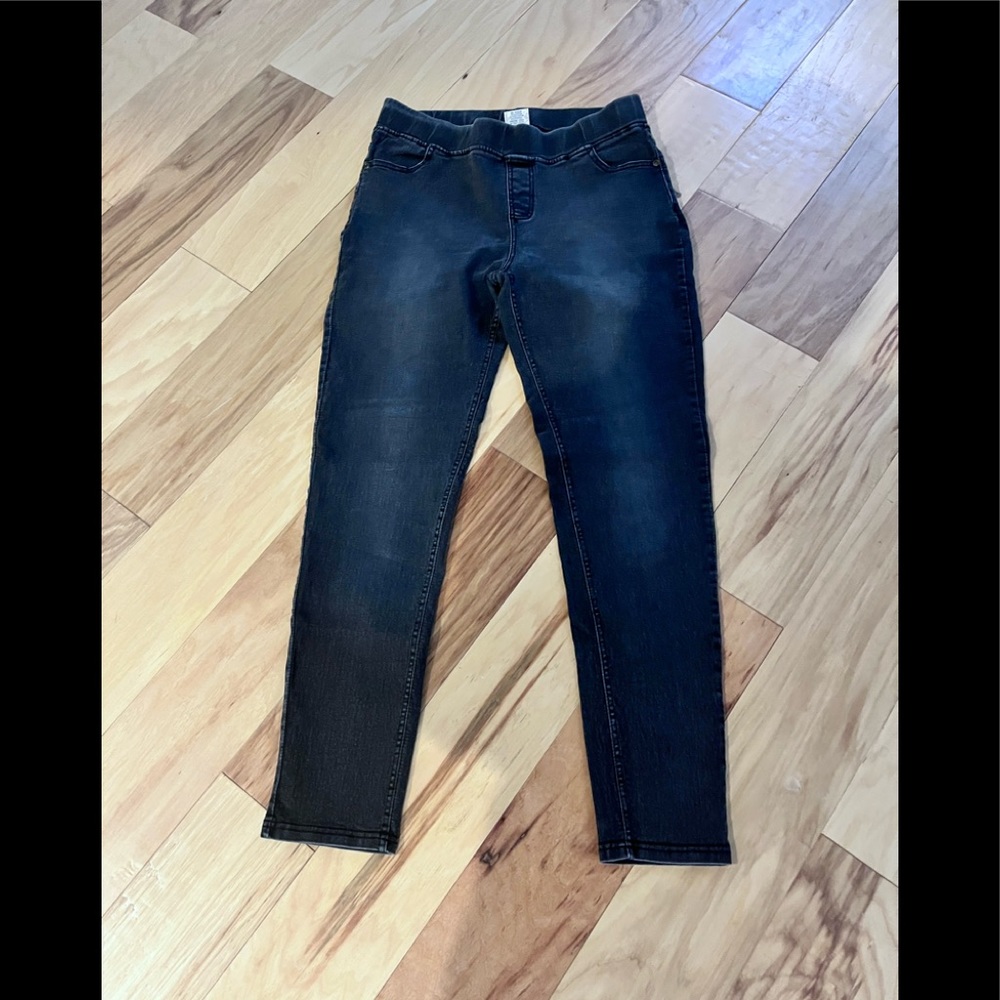 Black Jeans, Elastic Waist, Size: Large